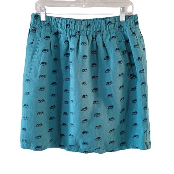 LOFT Linen Mini Pocket Skirt - Picture 1 of 13